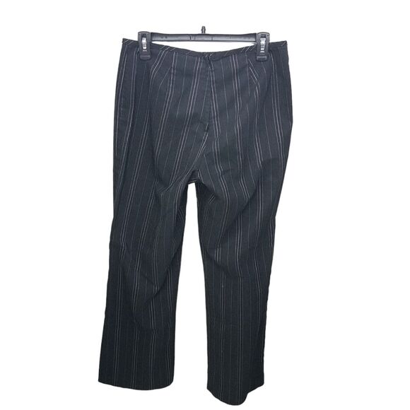 Blu Sage Womens Size 10 Black Striped Dress Pants - Picture 10 of 10